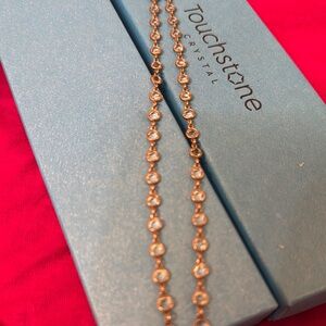 Touchstone Crystal Gold Beaded Necklace